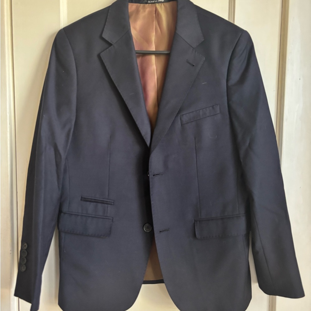 Massimo Black Wool Blazer